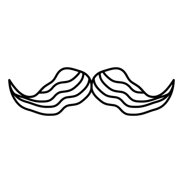 Hipster Male Men Icon Outline Style — Stock Vector