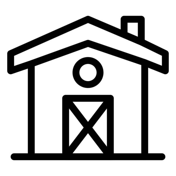 Casa Canada Icono Casa Estilo Del Esquema — Vector de stock