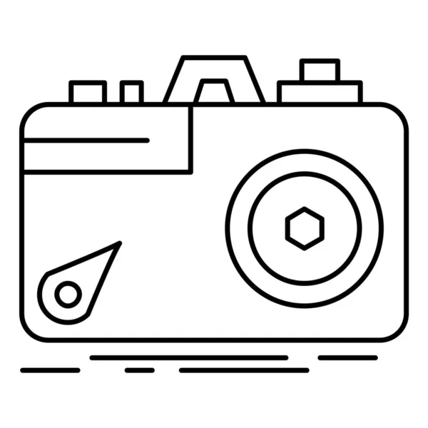Ikona Digitalizace Fotoaparátu Stylu Osnovy — Stockový vektor