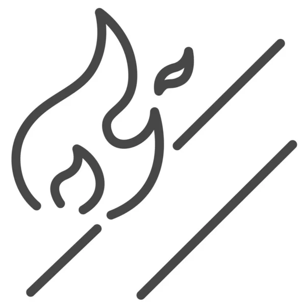 Spalić Ikonę Wypalenia Stylu Zarysu — Wektor stockowy