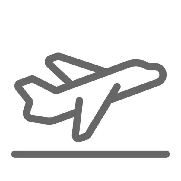 Flygplanets Avgångsflygplansikon — Stock vektor