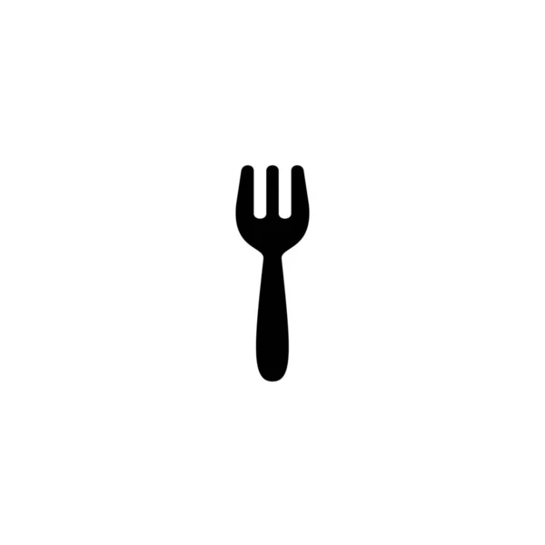 Cuttlery Fork Kitchen Icon Solid Style — Stock Vector