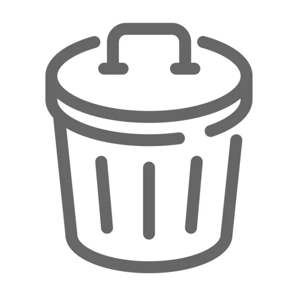 Bin Can Delete Icon — Stock Vector