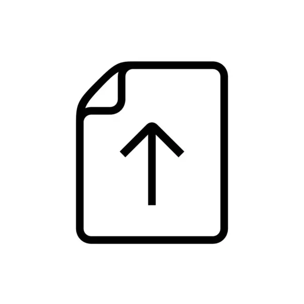 Office Page Icon Outline Style — 스톡 벡터