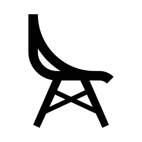 Stoel Interieur Stoel Pictogram — Stockvector