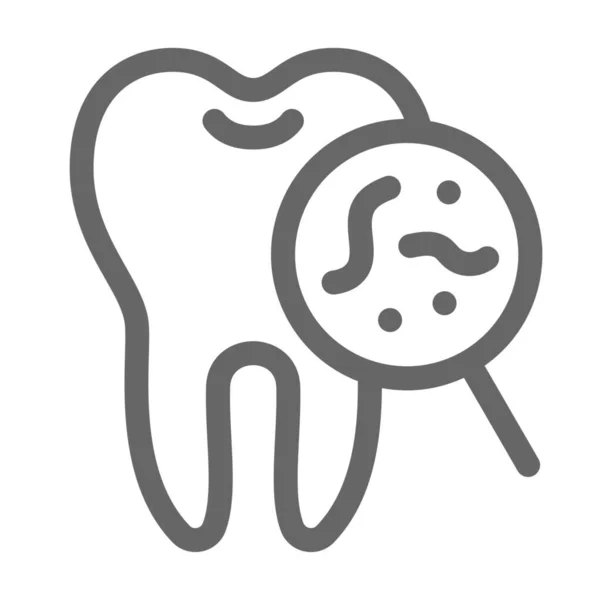 Control Dental Icono Suciedad — Vector de stock