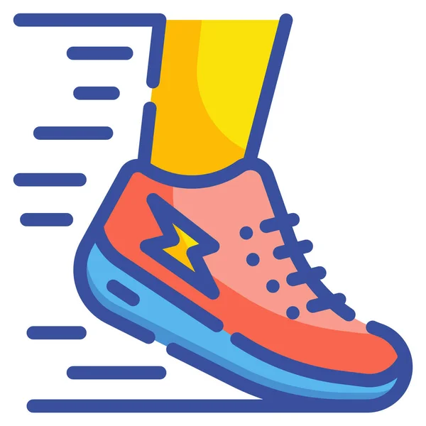 Cvičení Koníček Jogging Ikona Kategorii Rekreace Koníčky — Stockový vektor