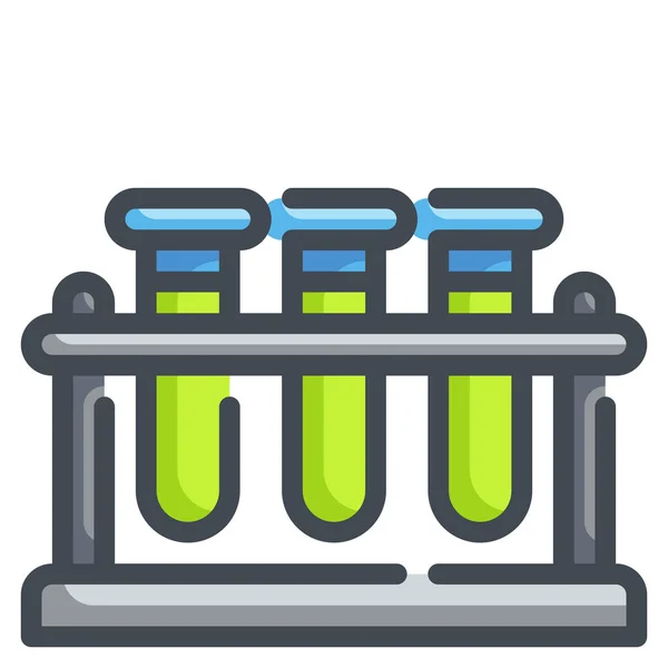 Chemical Chemistry Lab Icon Filled Outline Style — Stock Vector