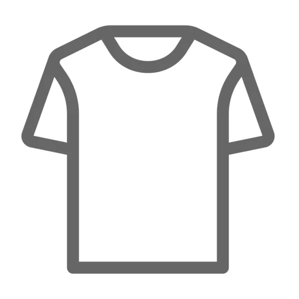 Shirt Ubrania Ikona Koszulki Stylu Zarys — Wektor stockowy