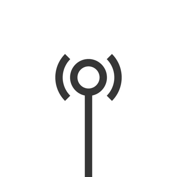 Ikona Routera Sieciowego Komórkowego Konturze — Wektor stockowy