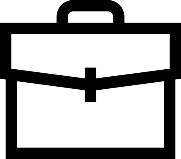 Bag Office Portfolio Ikone Outline Stil — Stockvektor