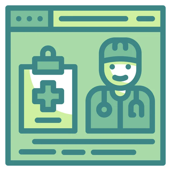 Advise Consult Doctor Icon — Stock Vector