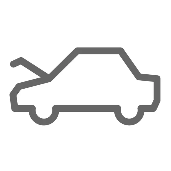 Εικονίδιο Ταμπλό Αυτοκινήτου Καπό Στυλ Περίγραμμα — Διανυσματικό Αρχείο
