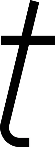 Icône Italique Format Gras Dans Style Outline — Image vectorielle