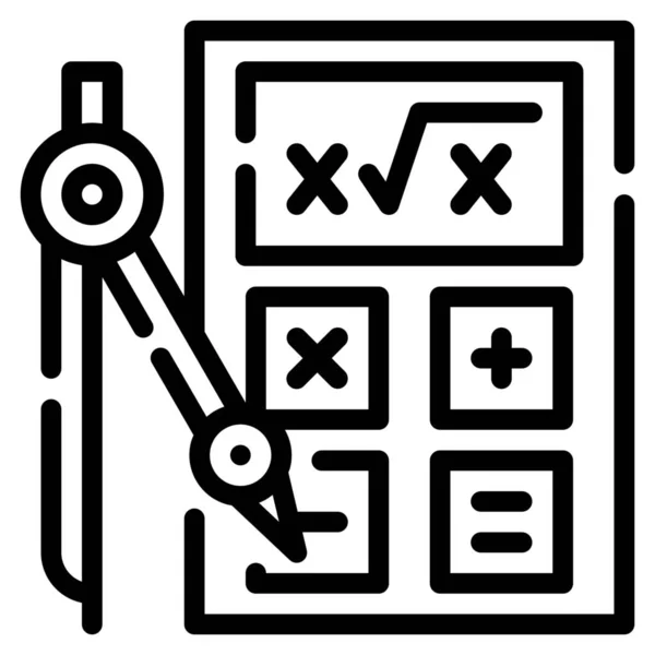 Calcular Calculadora Calcular Icono — Archivo Imágenes Vectoriales