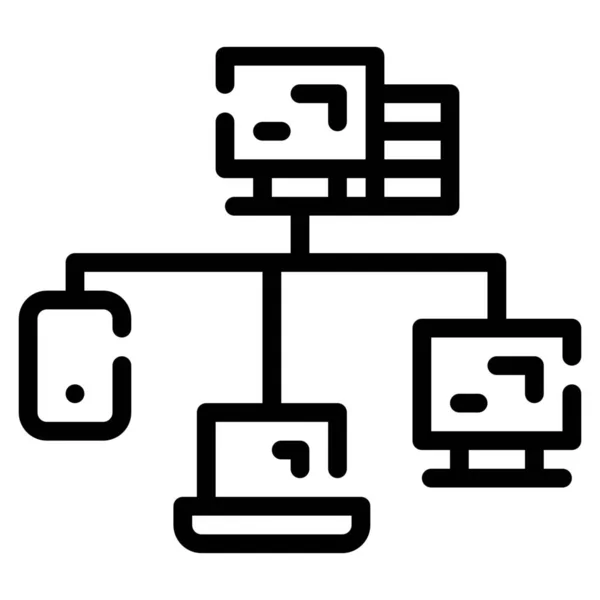 计算机连接连接图标 — 图库矢量图片