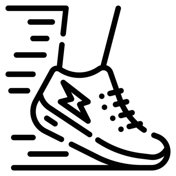 Esercizio Hobby Jogging Icona Nella Categoria Attività Ricreative Hobby — Vettoriale Stock