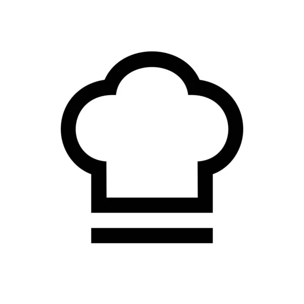 Значок Кухаря Їжі Капелюха Стилі Контур — стоковий вектор