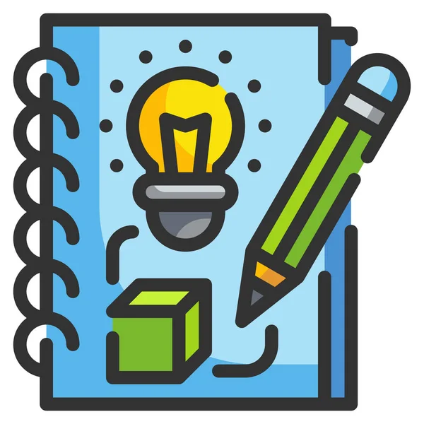 Icono Idea Diseño Creativo — Vector de stock