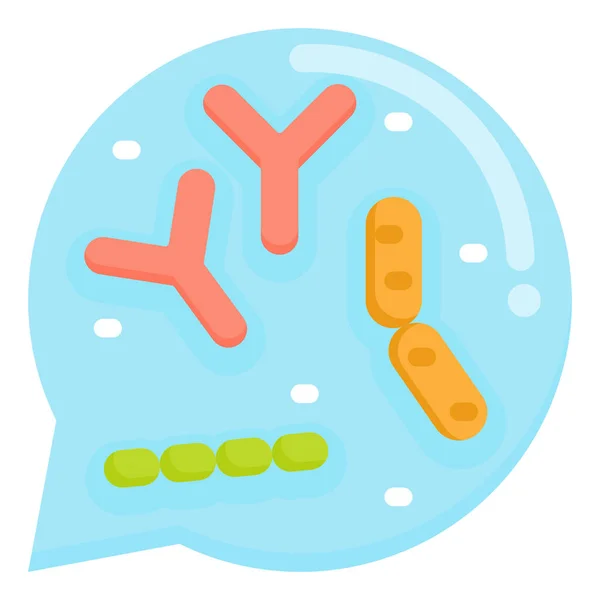 Icona Dell Intestino Alimentare Bifodobacterium — Vettoriale Stock