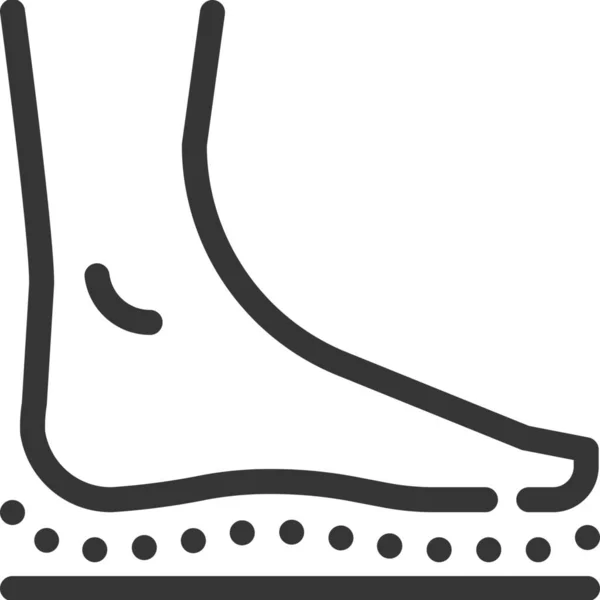 Voet Voeten Orthopedie Pictogram — Stockvector