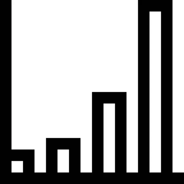 Gráfico Gráfico Diagrama Gráfico Ícone Estilo Esboço — Vetor de Stock
