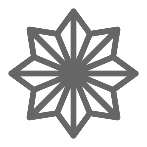 Décoration Icône Étoile Hexagonale Dans Catégorie Résumé — Image vectorielle