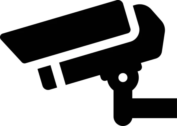 Cctv Ikona Zabezpečení Fotoaparátu Jednolitém Stylu — Stockový vektor