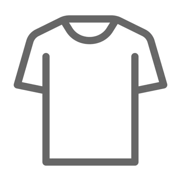 Ícono Camisa Ropa Tela Estilo Esquema — Vector de stock