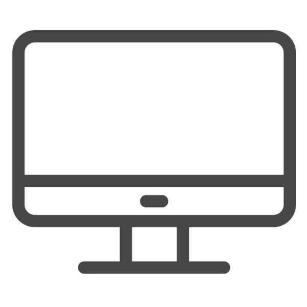 Computer Apparaat Imac Pictogram Outline Stijl — Stockvector