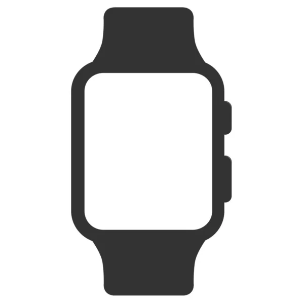 Apple Zegarek Urządzenie Ikona Smartwatch Stylu Solid — Wektor stockowy