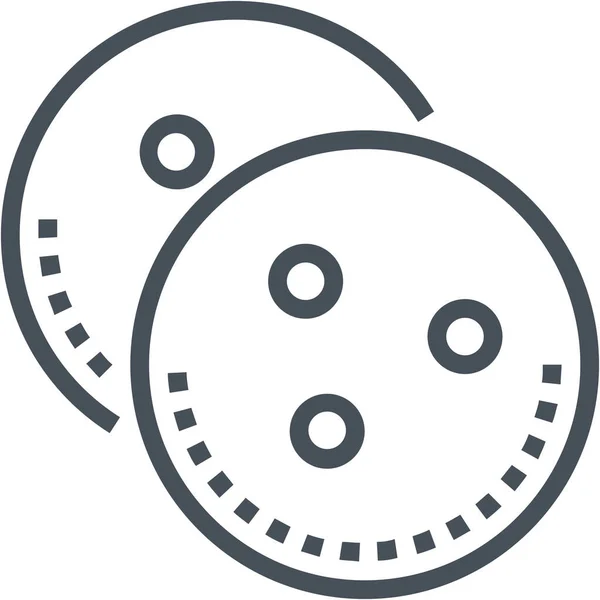 Biscuit Cookies Outline Icon Outline Style — 图库矢量图片