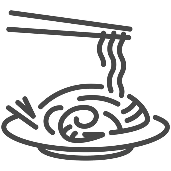 Asiatisk Mat Måltidsikon — Stock vektor