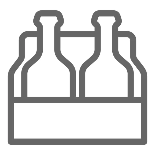 Ale Six Pack Six Pack Icono Categoría Alimentos Bebidas — Archivo Imágenes Vectoriales