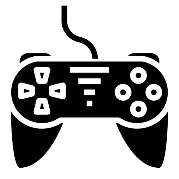 Control Controller Game Icon Solid Style — Stock Vector