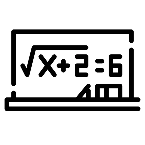 Vzdělávací Vzorec Ikona Matematiky Kategorii Vzdělávání Škola Vzdělávání — Stockový vektor