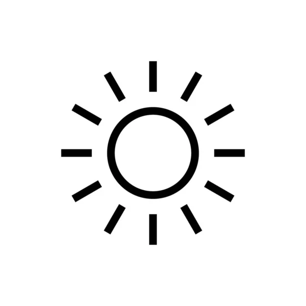 Icona Del Dispositivo Della Fotocamera Luminosità Stile Outline — Vettoriale Stock