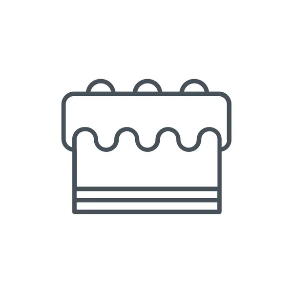 Icône Désert Boulangerie Cuite Dans Style Outline — Image vectorielle