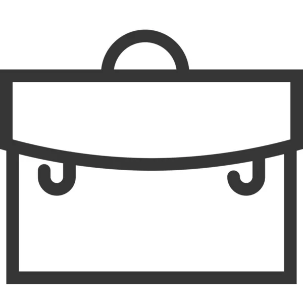 Бизнес Иконка Багажного Портфеля Стиле Outline — стоковый вектор