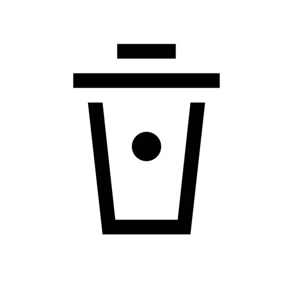 Kaffee Essen Togo Symbol Outline Stil — Stockvektor