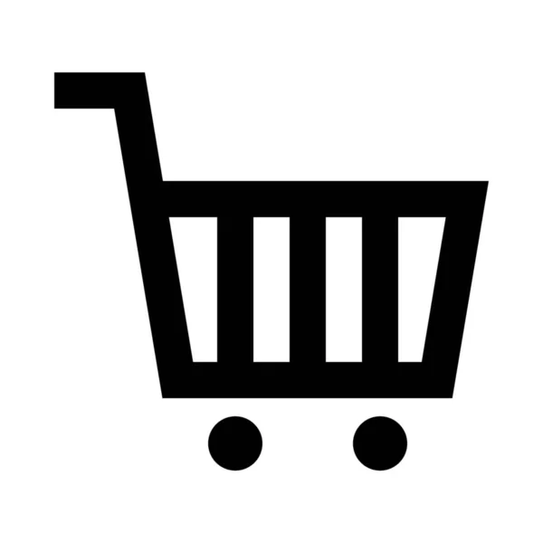 Comprar Carrinho Ícone Comércio Eletrônico Categoria Compras Commerce — Vetor de Stock