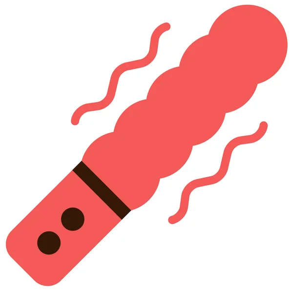 Dildo Erotic Sex Toy Icon Flat Style — Vettoriale Stock