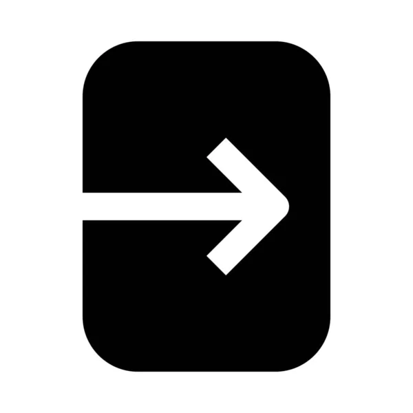 Flèche Direction Navigation Icône — Image vectorielle