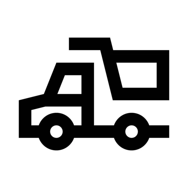 Construction Delivery Materials Icon Outline Style — Stock Vector