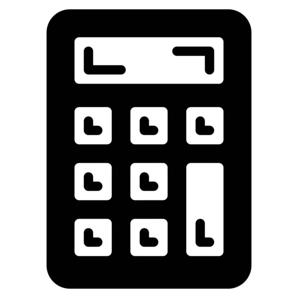 Calcular Ícone Financeiro Calculadora —  Vetores de Stock