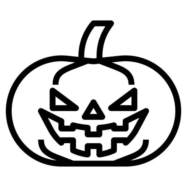 Festival Halloween Horror Icon Outline Style — Stock Vector