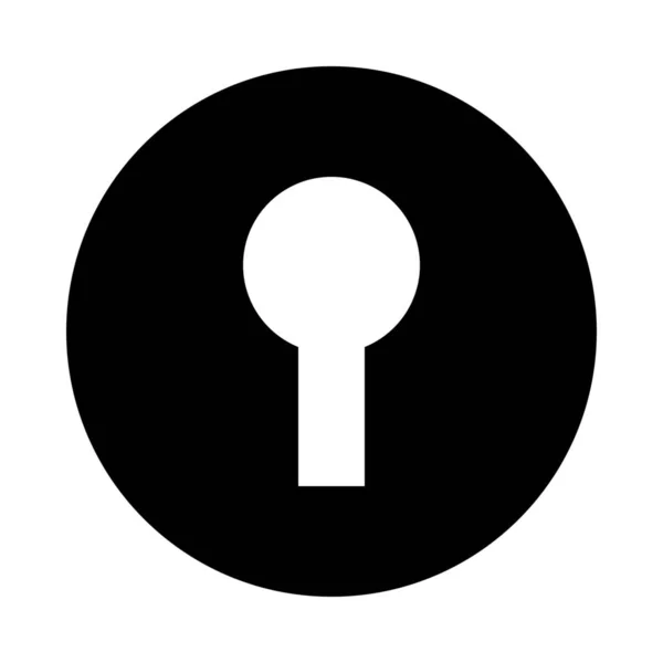 鍵穴ロックパスワードアイコン — ストックベクタ