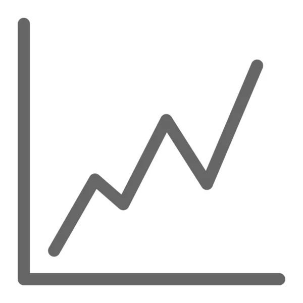 Gráfico Gráfico Analítico Icono Categoría Banca Finanzas — Vector de stock