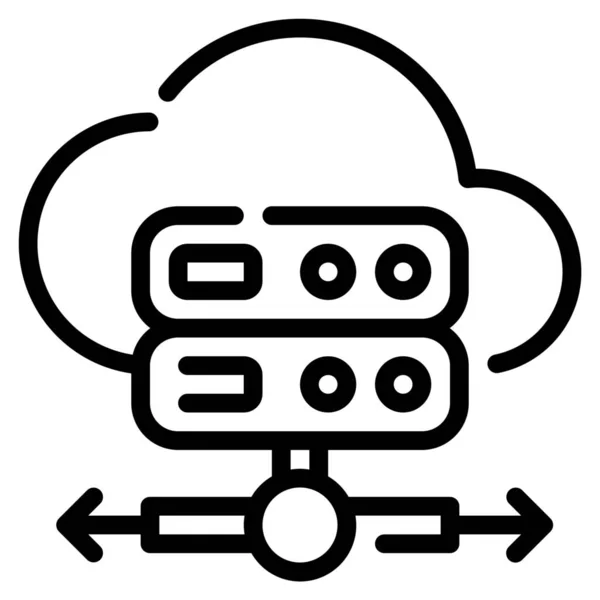 Cloud Computer Ikone — Stockvektor