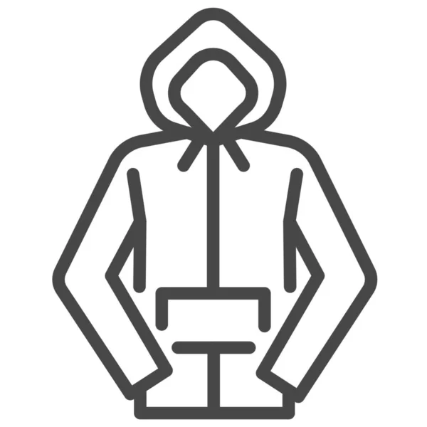 Jaqueta Capuz Vestuário Ícone Estilo Esboço —  Vetores de Stock